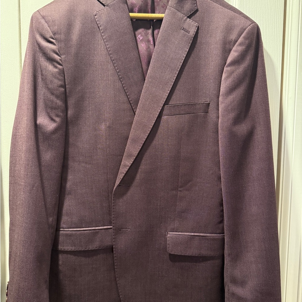 Men's Maroon/Burgundy Psycho Bunny Blazer/Coat